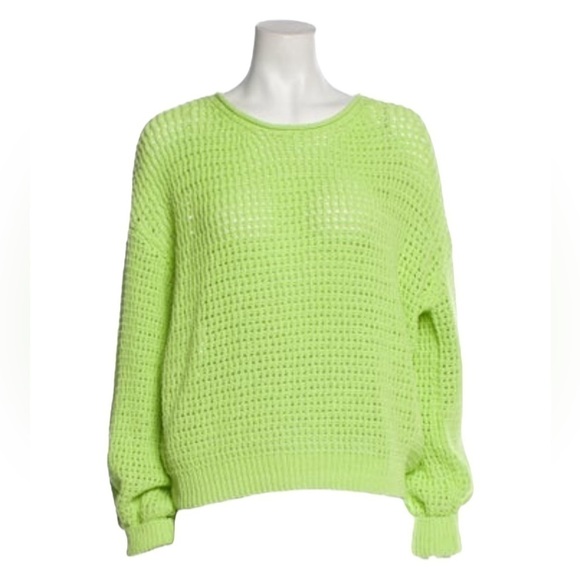 A.L.C. Green Scoop Neck Laney Sweater - Size Large - Picture 1 of 6